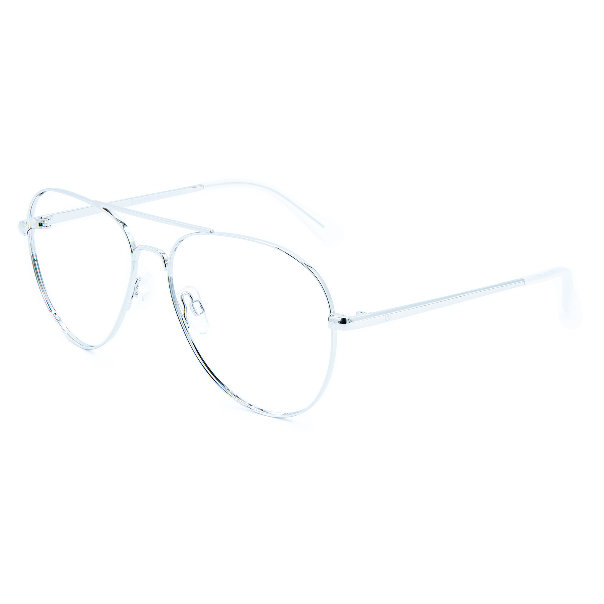 Diablo Focus Silver Bluelight Blocking Gaming Glasses Angle