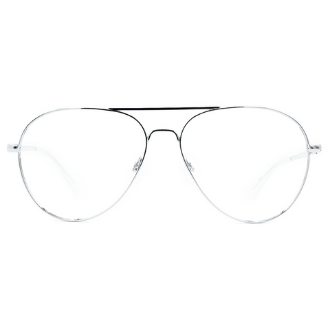 Diablo Focus Silver Bluelight Blocking Gaming Glasses Front #color_silver