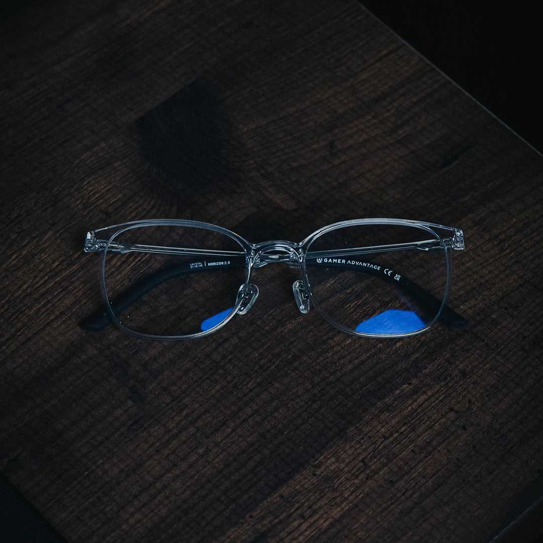 Clear Gaming Glasses Front Blue Light Blocking Lens