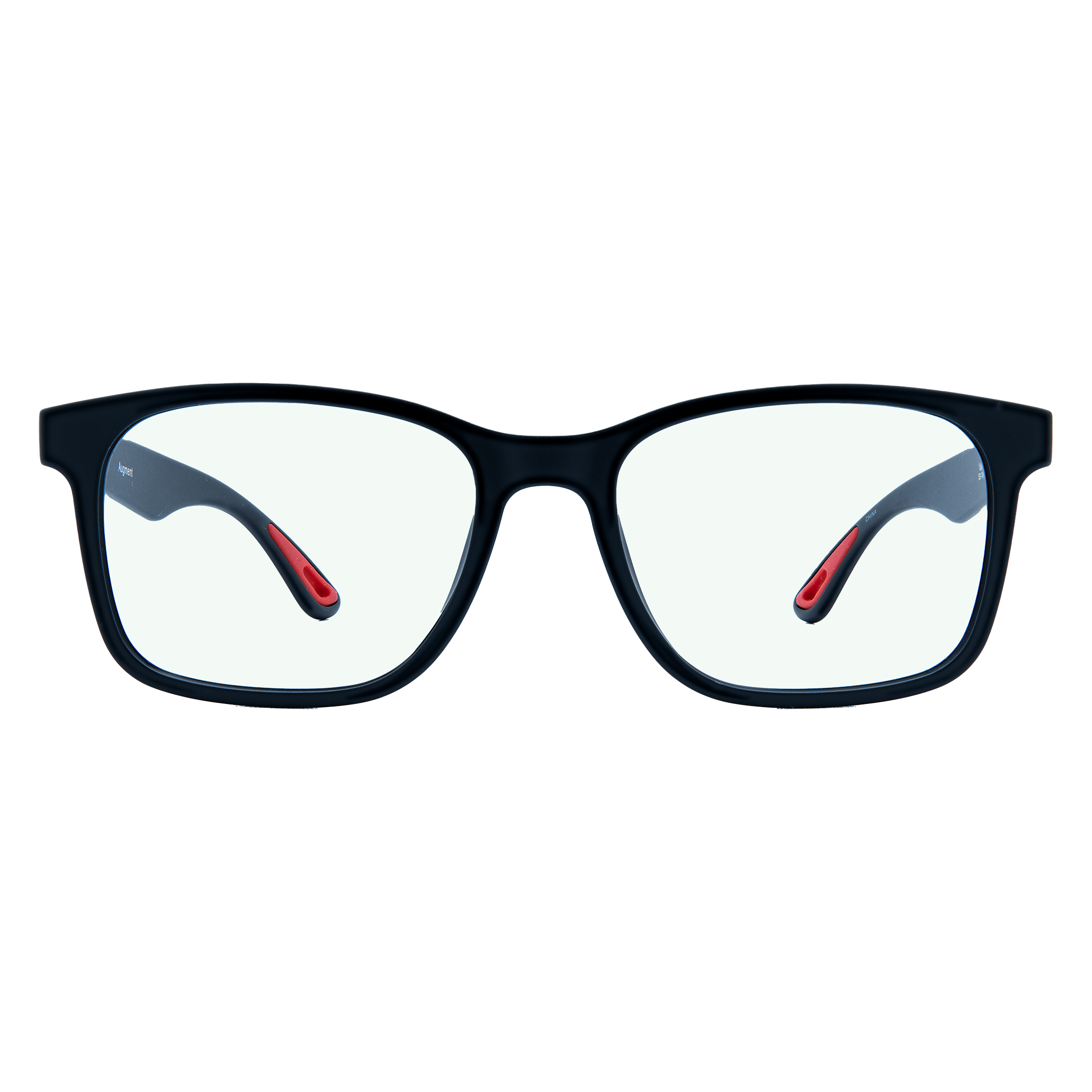 Black Gamer Glasses Front Sleep Lens