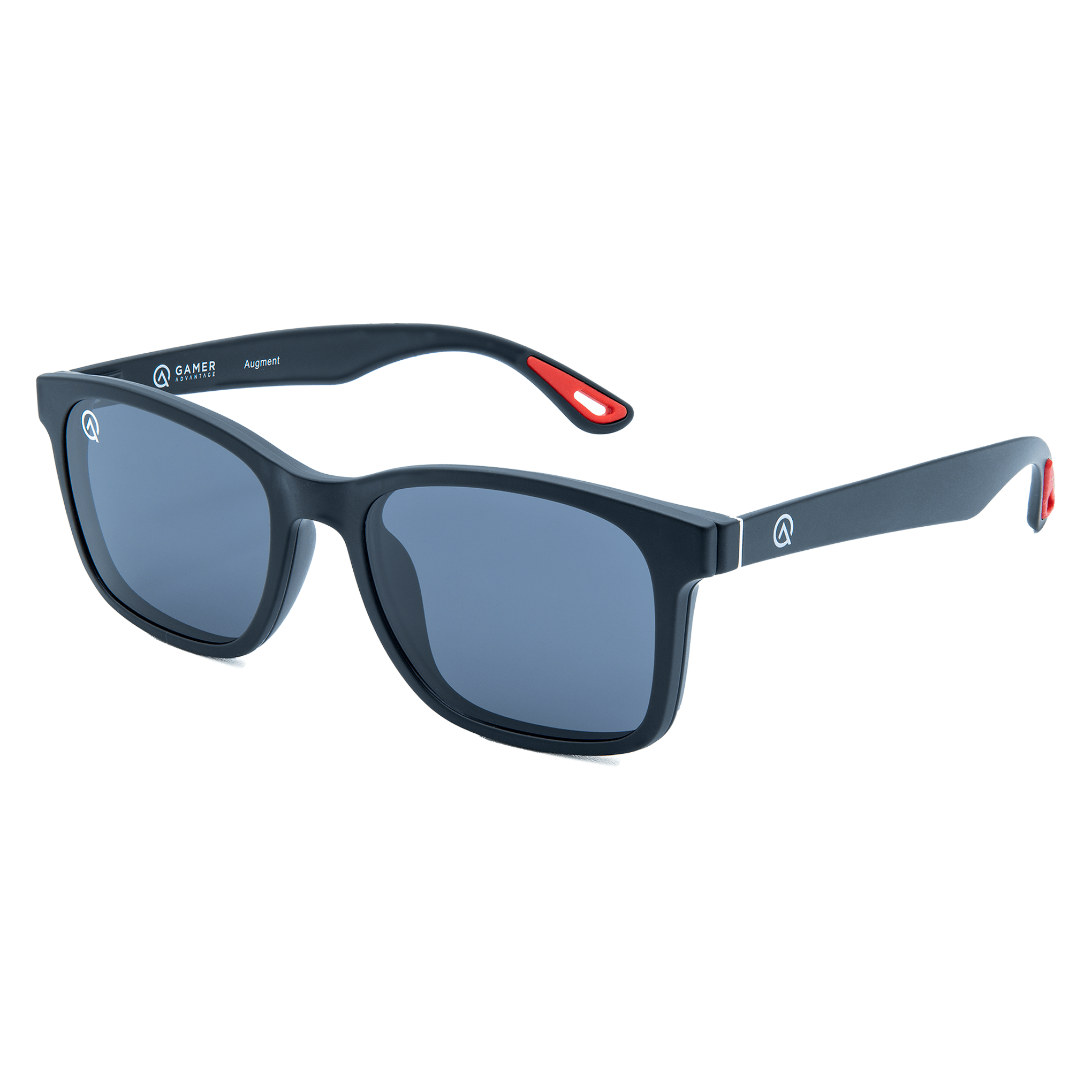 Black Gamer Glasses Sunclip Sleep Lens