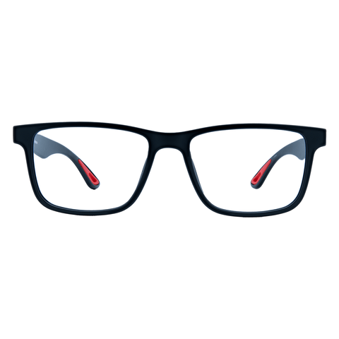 Black Gaming Glasses Front Focus Lens #color_obsidian