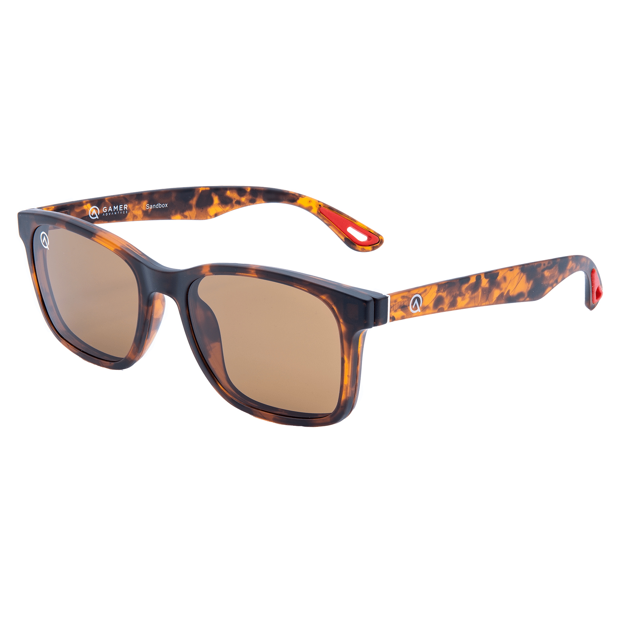 Tortoise Gamer Glasses Sunclip Sleep Lens
