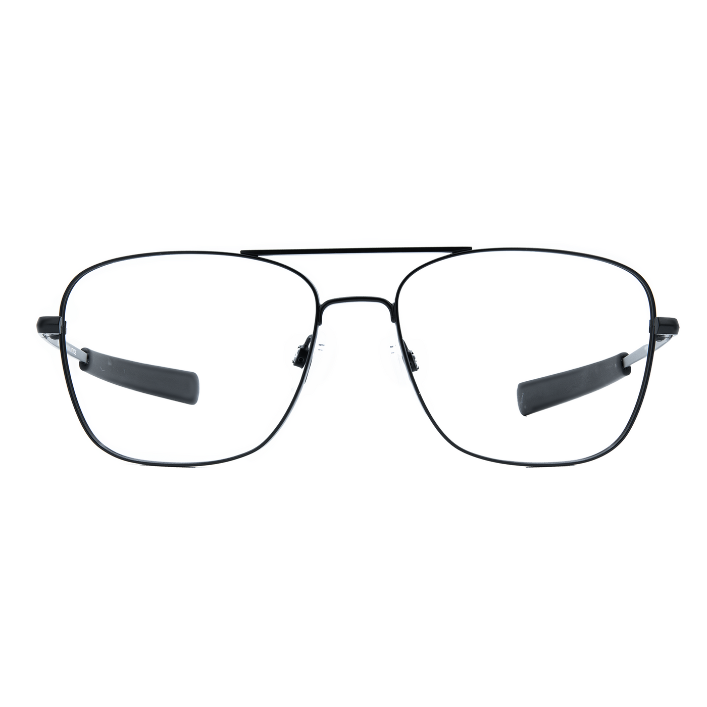 Slay Focus Lens Black Aviator Gamer Glasses Front #color_obsidian