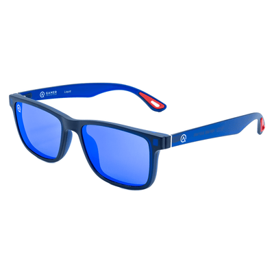 Blue Gaming Glasses Sunclip Sleep Lens #color_blue-water