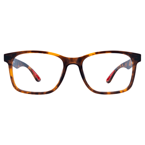 Tortoise Gamer Glasses Front Focus Lens #color_bonfire