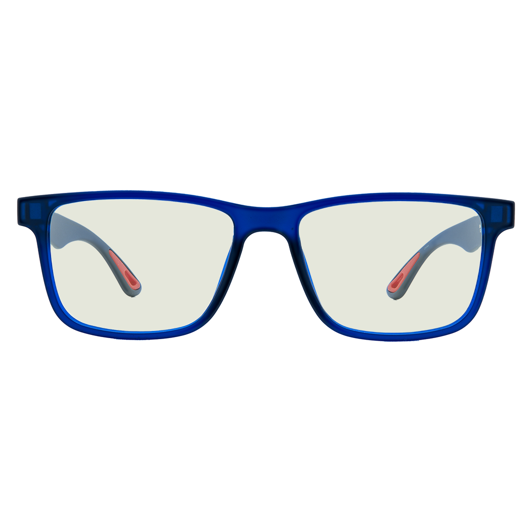 Blue Gaming Glasses Front Sleep Lens #color_blue-water